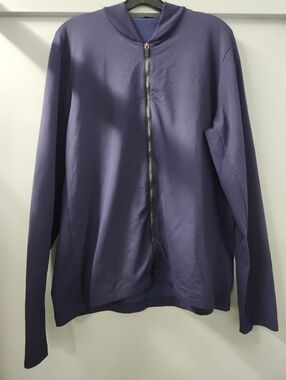 Greyson Golf Jacket Siasconaset Full Zip Mens Large Blue Polyester
